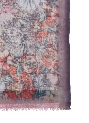 Detail View - Click To Enlarge - FALIERO SARTI - 'Fumi' floral wool blend scarf