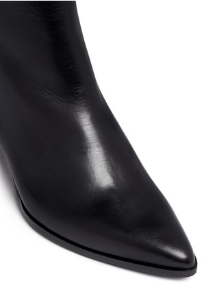 Detail View - Click To Enlarge - STUART WEITZMAN - 'Banjosvelt' zip leather boots