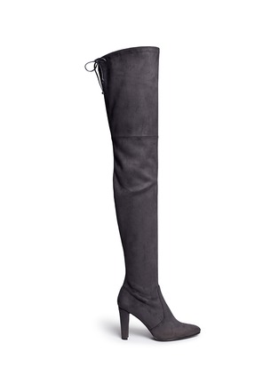 Main View - Click To Enlarge - STUART WEITZMAN - 'All Legs' stretch suede thigh high boots