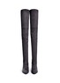 Figure View - Click To Enlarge - STUART WEITZMAN - 'All Legs' stretch suede thigh high boots
