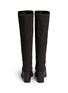 Back View - Click To Enlarge - STUART WEITZMAN - 'Half N Half' elastic back suede knee high boots