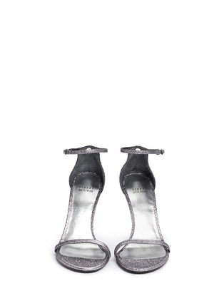 Figure View - Click To Enlarge - STUART WEITZMAN - 'Nudist Song' glitter sandals