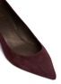 Detail View - Click To Enlarge - STUART WEITZMAN - 'Sphere' enamel heel suede pumps