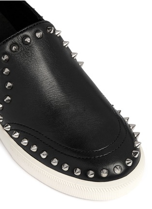 Detail View - Click To Enlarge - ASH - 'Idyle' stud border leather slip-ons