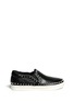 Main View - Click To Enlarge - ASH - 'Idyle' stud border leather slip-ons