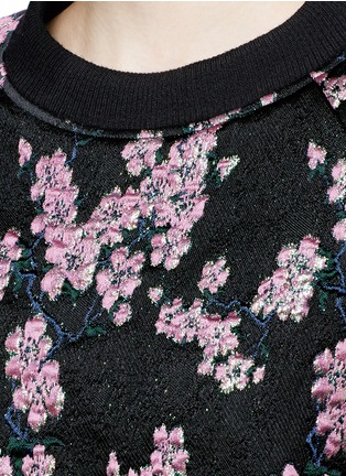 Detail View - Click To Enlarge - DRIES VAN NOTEN - 'Dolo' Lurex cherry blossom brocade pullover dress
