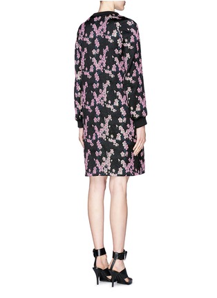 Back View - Click To Enlarge - DRIES VAN NOTEN - 'Dolo' Lurex cherry blossom brocade pullover dress