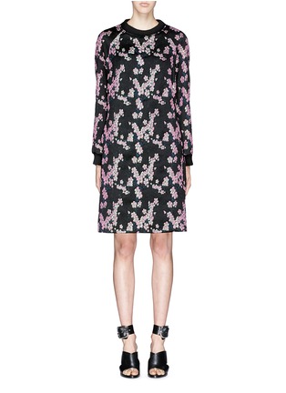 Main View - Click To Enlarge - DRIES VAN NOTEN - 'Dolo' Lurex cherry blossom brocade pullover dress