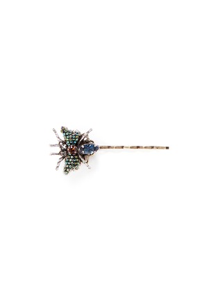 Main View - Click To Enlarge - MIRIAM HASKELL - Swarovski crystal seed bead insect hair clip
