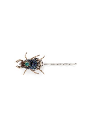 Main View - Click To Enlarge - MIRIAM HASKELL - Swarovski crystal seed bead beetle hair clip