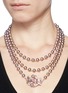 Figure View - Click To Enlarge - MIRIAM HASKELL - Butterfly clasp glass pearl necklace
