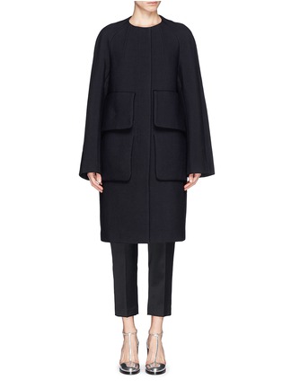 Detail View - Click To Enlarge - DRIES VAN NOTEN - 'Richmond' patch pocket wool gabardine overcoat