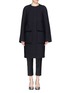 Detail View - Click To Enlarge - DRIES VAN NOTEN - 'Richmond' patch pocket wool gabardine overcoat