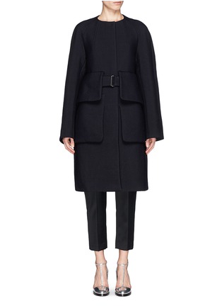 Main View - Click To Enlarge - DRIES VAN NOTEN - 'Richmond' patch pocket wool gabardine overcoat