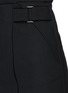 Detail View - Click To Enlarge - 72723 - Faux wrap front double bonded crepe skirt