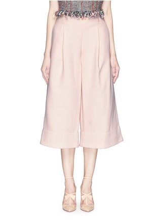 Main View - Click To Enlarge - 72723 - Double bonded crepe wide culottes