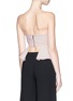 Back View - Click To Enlarge - 72723 - Sweetheart double bonded crepe peplum bustier