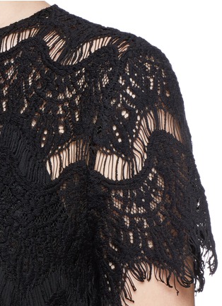 Detail View - Click To Enlarge - ALICE & OLIVIA - 'Emmaline' lace stripe top