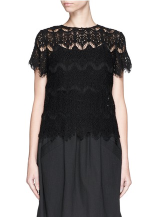Main View - Click To Enlarge - ALICE & OLIVIA - 'Emmaline' lace stripe top