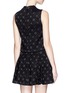 Back View - Click To Enlarge - ALICE & OLIVIA - 'Leslie' diamond brocade cropped top