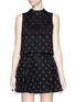 Main View - Click To Enlarge - ALICE & OLIVIA - 'Leslie' diamond brocade cropped top