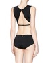 Front View - Click To Enlarge - BETH RICHARDS - 'Grace' cutout back cropped swim top