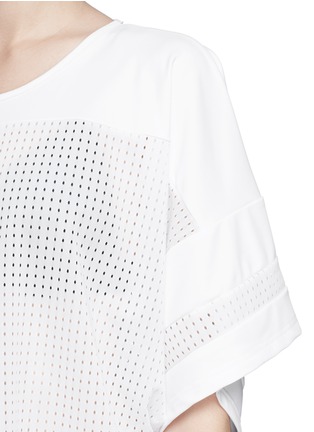 Detail View - Click To Enlarge - BETH RICHARDS - 'League' perforated T-shirt dress
