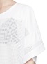 Detail View - Click To Enlarge - BETH RICHARDS - 'League' perforated T-shirt dress