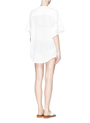 Back View - Click To Enlarge - BETH RICHARDS - 'League' perforated T-shirt dress