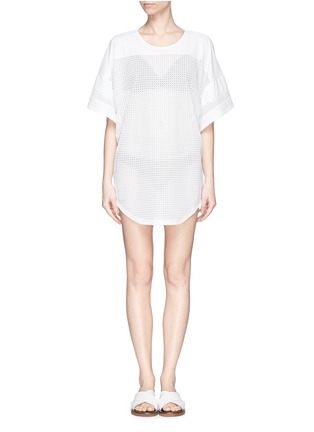 Main View - Click To Enlarge - BETH RICHARDS - 'League' perforated T-shirt dress