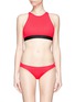 Main View - Click To Enlarge - BETH RICHARDS - 'Fel' logo cropped swim top