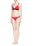 Figure View - Click To Enlarge - BETH RICHARDS - 'Amber' elastic band triangle bikini top