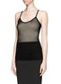 Front View - Click To Enlarge - LANVIN - Knit mesh camisole