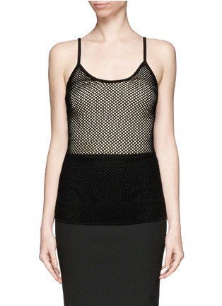 Main View - Click To Enlarge - LANVIN - Knit mesh camisole