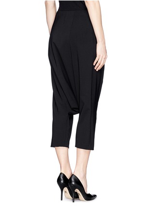 Back View - Click To Enlarge - LANVIN - Cropped twill harem pants