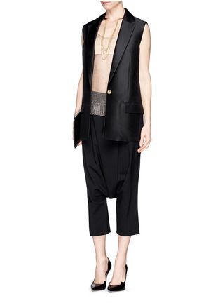 Figure View - Click To Enlarge - LANVIN - Cropped twill harem pants