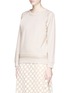 Front View - Click To Enlarge - LANVIN - Glass pearl trim sweatshirt
