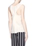 Back View - Click To Enlarge - LANVIN - Twist back silk tank top