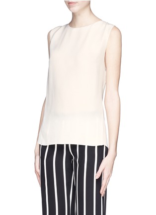 Front View - Click To Enlarge - LANVIN - Twist back silk tank top