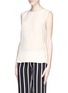 Front View - Click To Enlarge - LANVIN - Twist back silk tank top