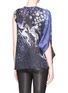 Back View - Click To Enlarge - LANVIN - Prancing animal asymmetric shoulder tie one sleeve top