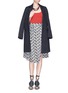 Figure View - Click To Enlarge - TANYA TAYLOR - 'Sammy' spur lace print skirt