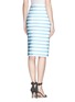 Back View - Click To Enlarge - TANYA TAYLOR - 'Bundy' stripe neoprene pencil skirt