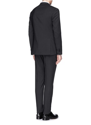 Back View - Click To Enlarge - NEIL BARRETT - Chalk stripe wool blend suit