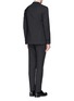 Back View - Click To Enlarge - NEIL BARRETT - Chalk stripe wool blend suit