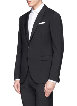 Front View - Click To Enlarge - NEIL BARRETT - Chalk stripe wool blend suit