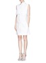 Figure View - Click To Enlarge - ELLERY - 'Monsoon' bodice overlay poplin shirt dress