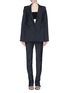 Figure View - Click To Enlarge - ELLERY - 'Cyclonic' wool suiting A-line tuxedo jacket