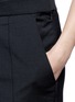 Detail View - Click To Enlarge - ELLERY - 'Whitman' contrast waist bootcut tuxedo pants