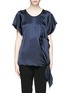 Main View - Click To Enlarge - ELLERY - 'Régina' ruffle tie side satin blouse